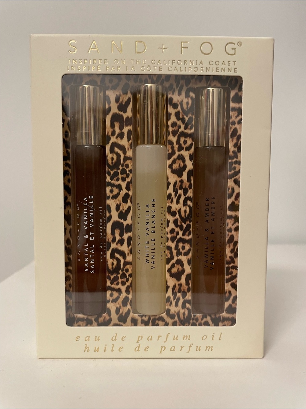 SAND + FOG Vanilla Trio Eau de Parfum Oil Set - Three 0.33 FL OZ (10 ML)